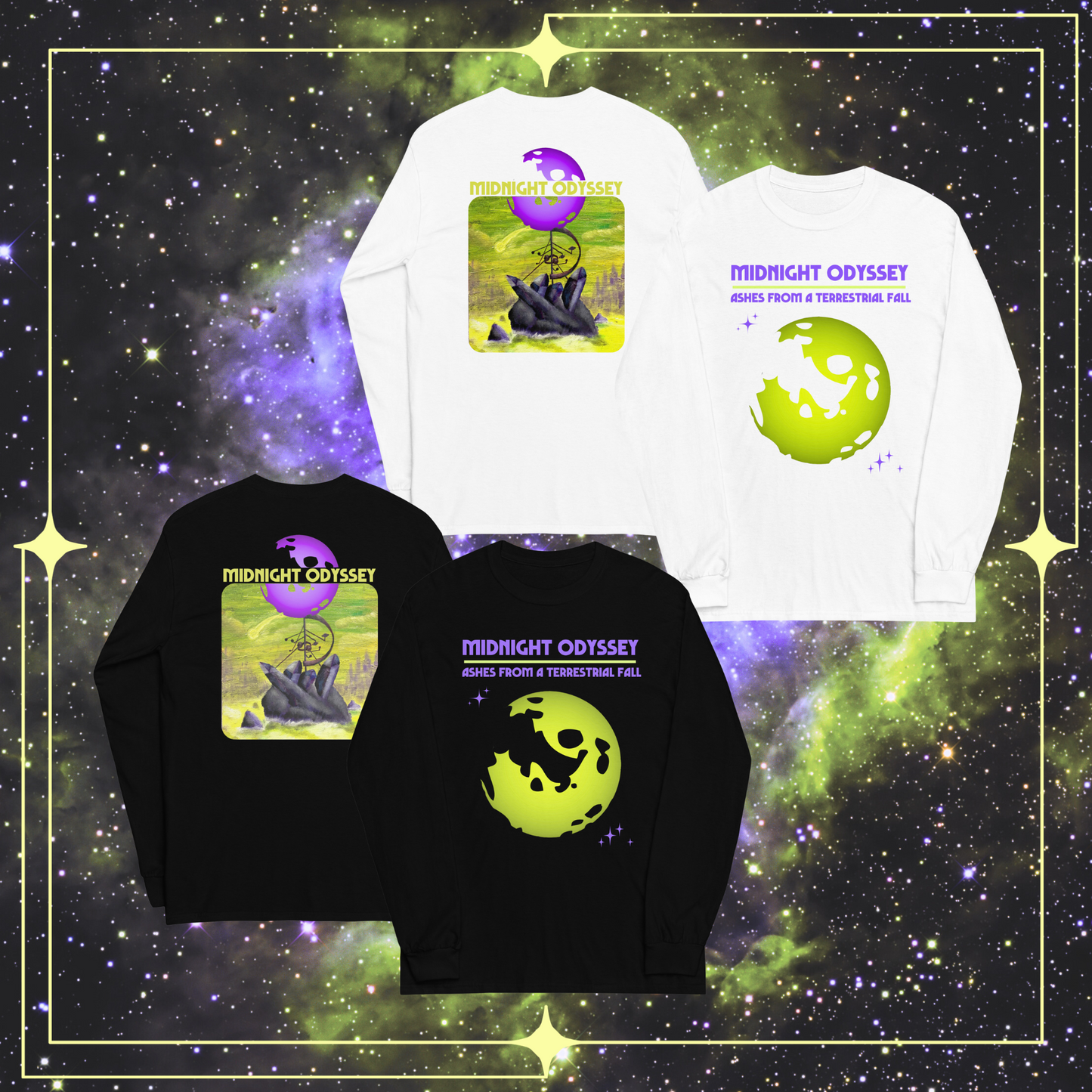 Midnight Odyssey - Space Ambient Series: Ashes from a Terrestrial Fall Longsleeve Shirt