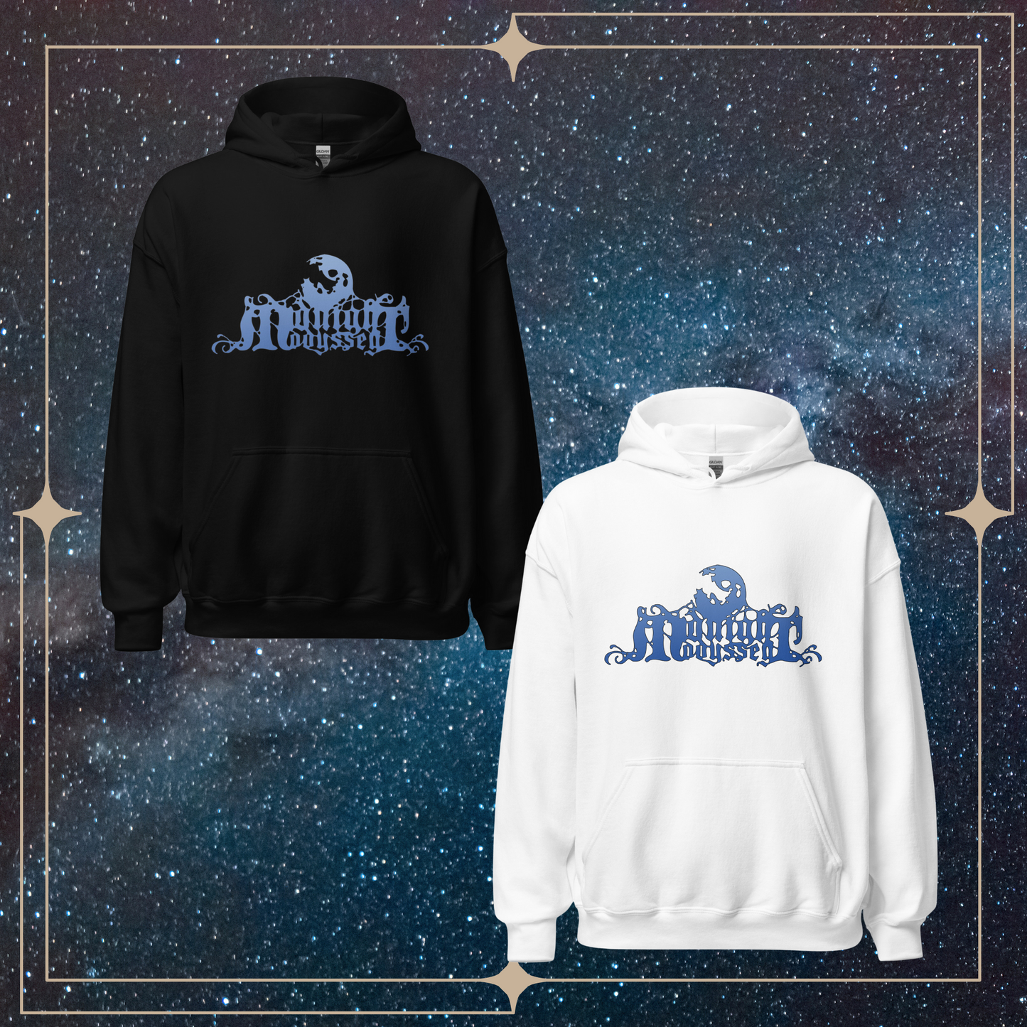 Midnight Odyssey Blue Logo Hoodie