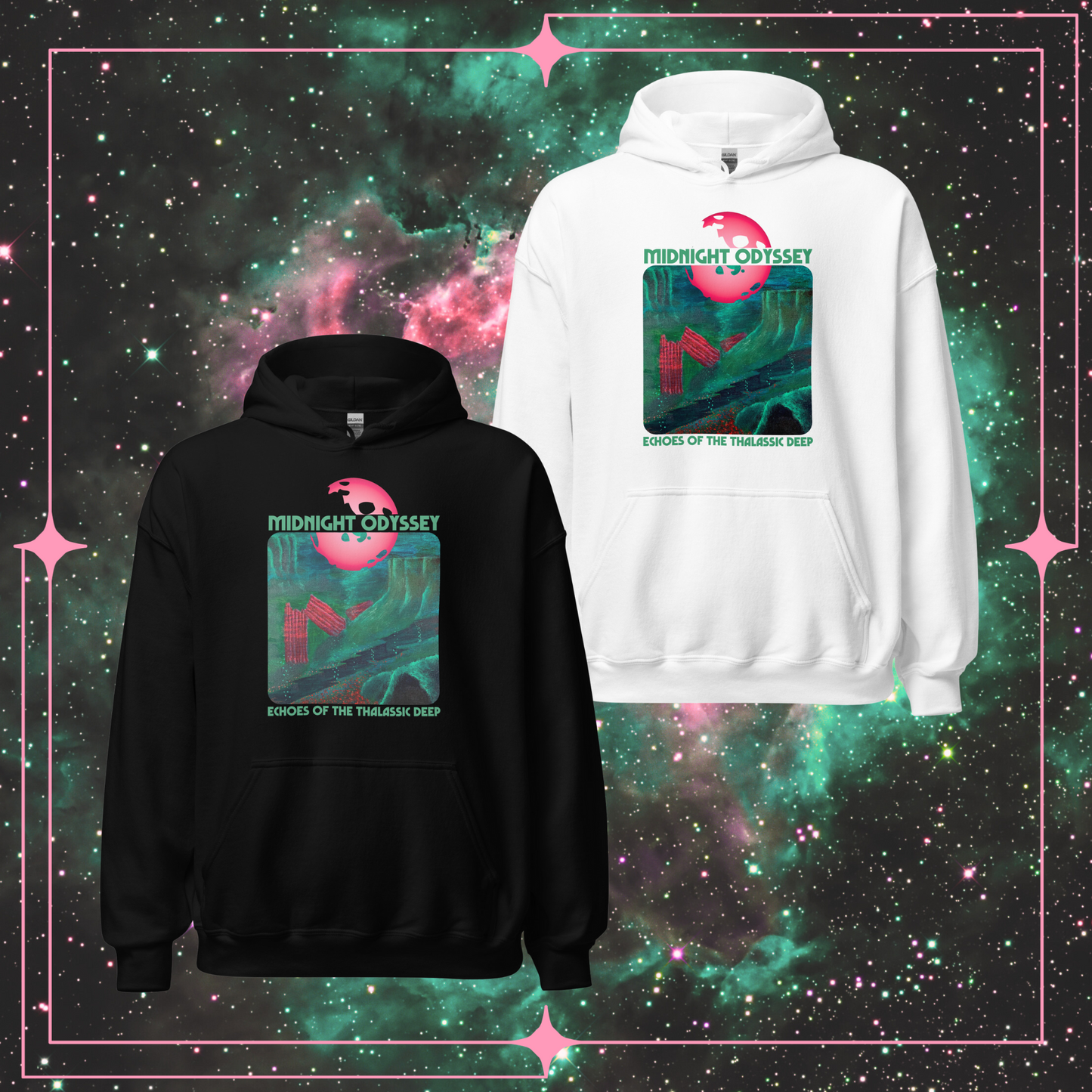 Midnight Odyssey - Space Ambient Series: Echoes of the Thalassic Deep Hoodie