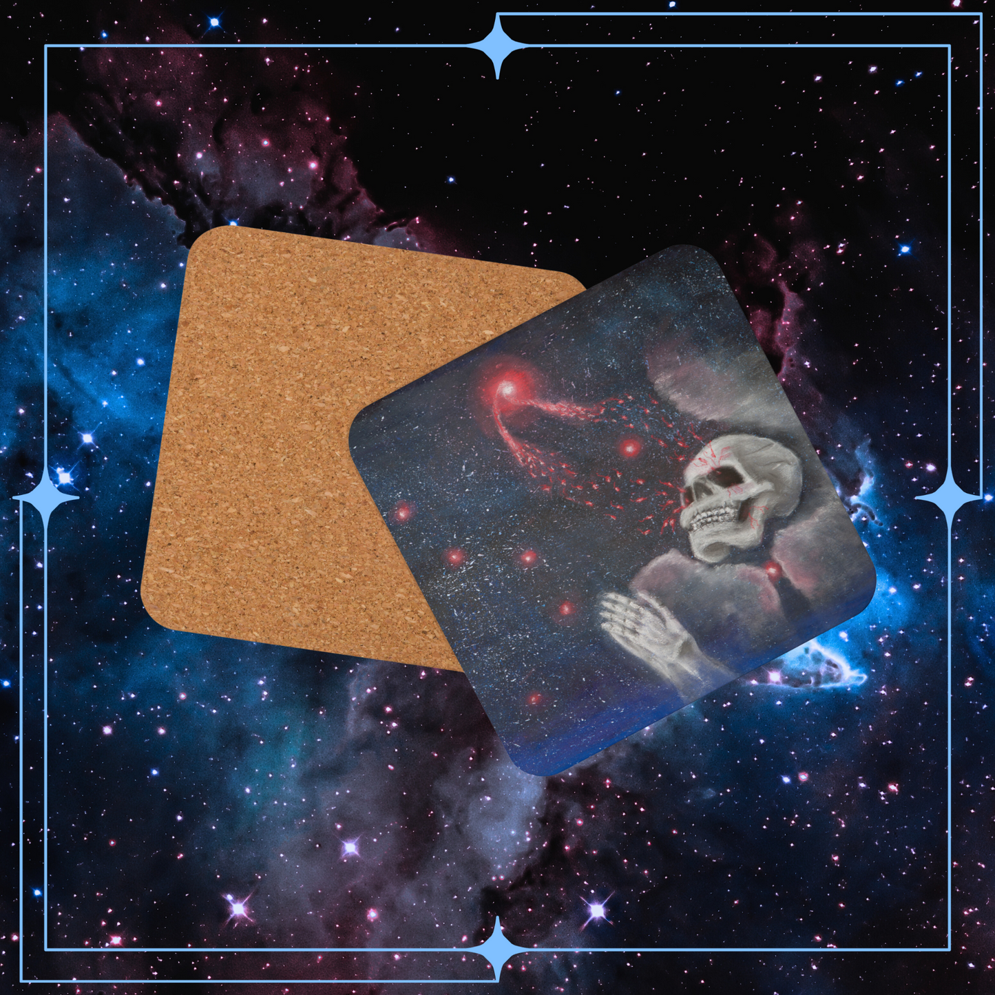 Funerals from the Astral Sphere Cork-Backed Coaster
