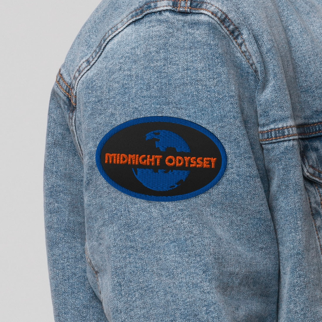 Midnight Odyssey - Space Ambient Series: Ruins of a Celestial Fire Colour Themed Embroidered Patch