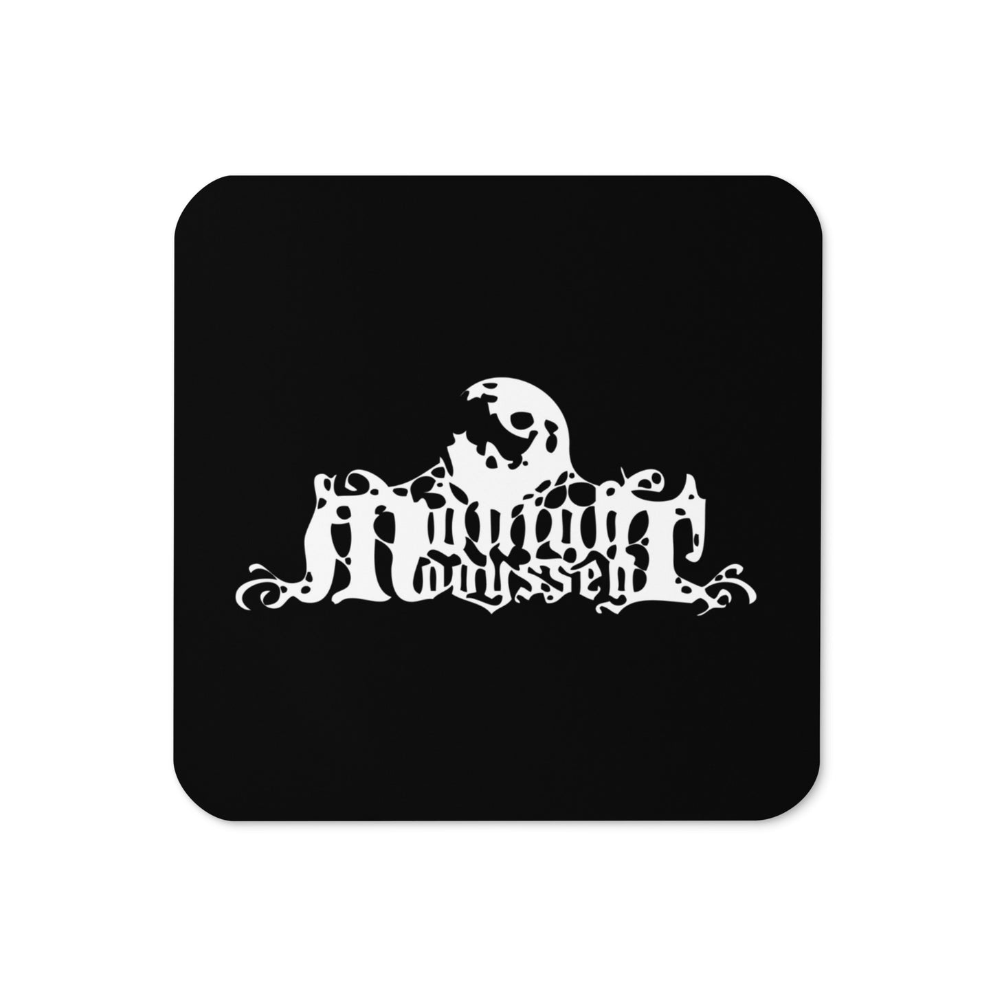 Midnight Odyssey Logo Cork-Backed Coaster