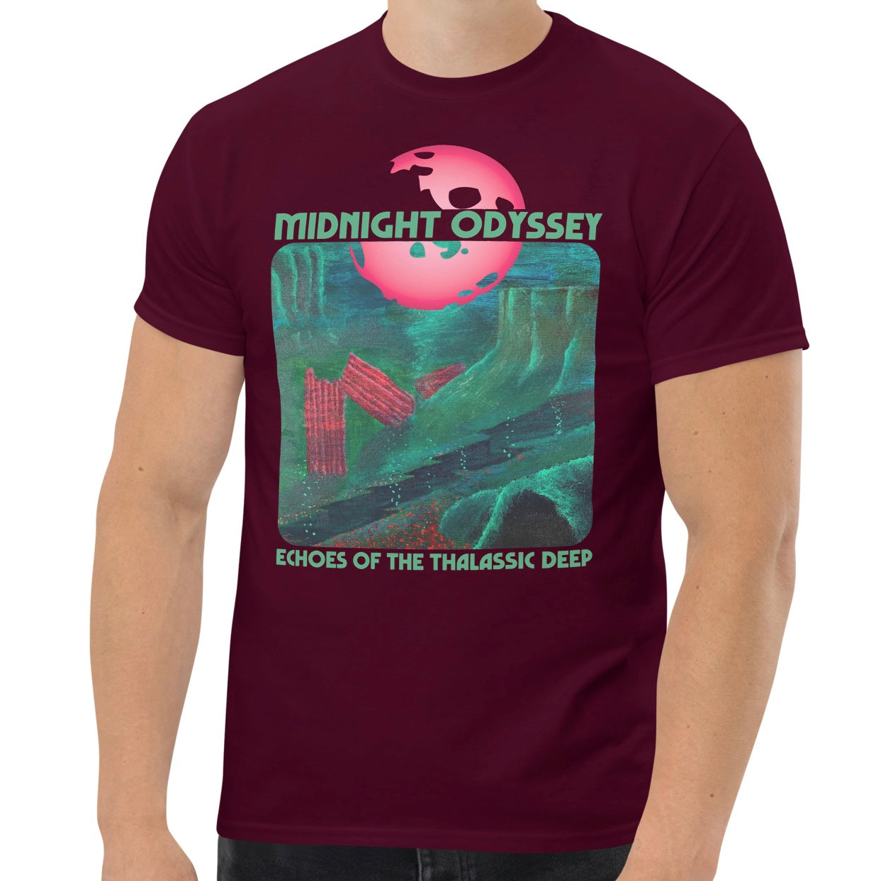 Midnight Odyssey - Space Ambient Series: Echoes of the Thalassic Deep T-Shirt