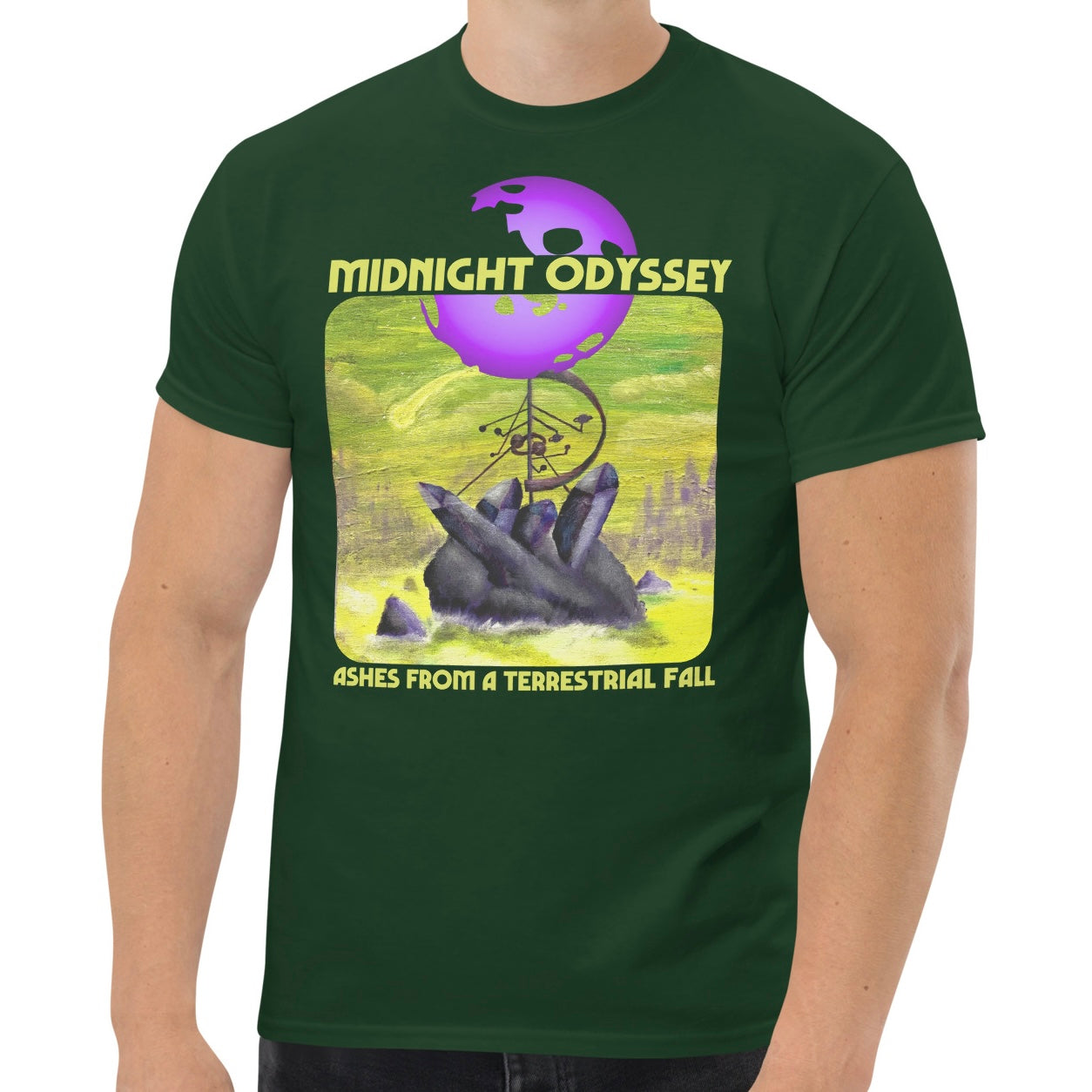 Midnight Odyssey - Space Ambient Series: Ashes from a Terrestrial Fall T-Shirt