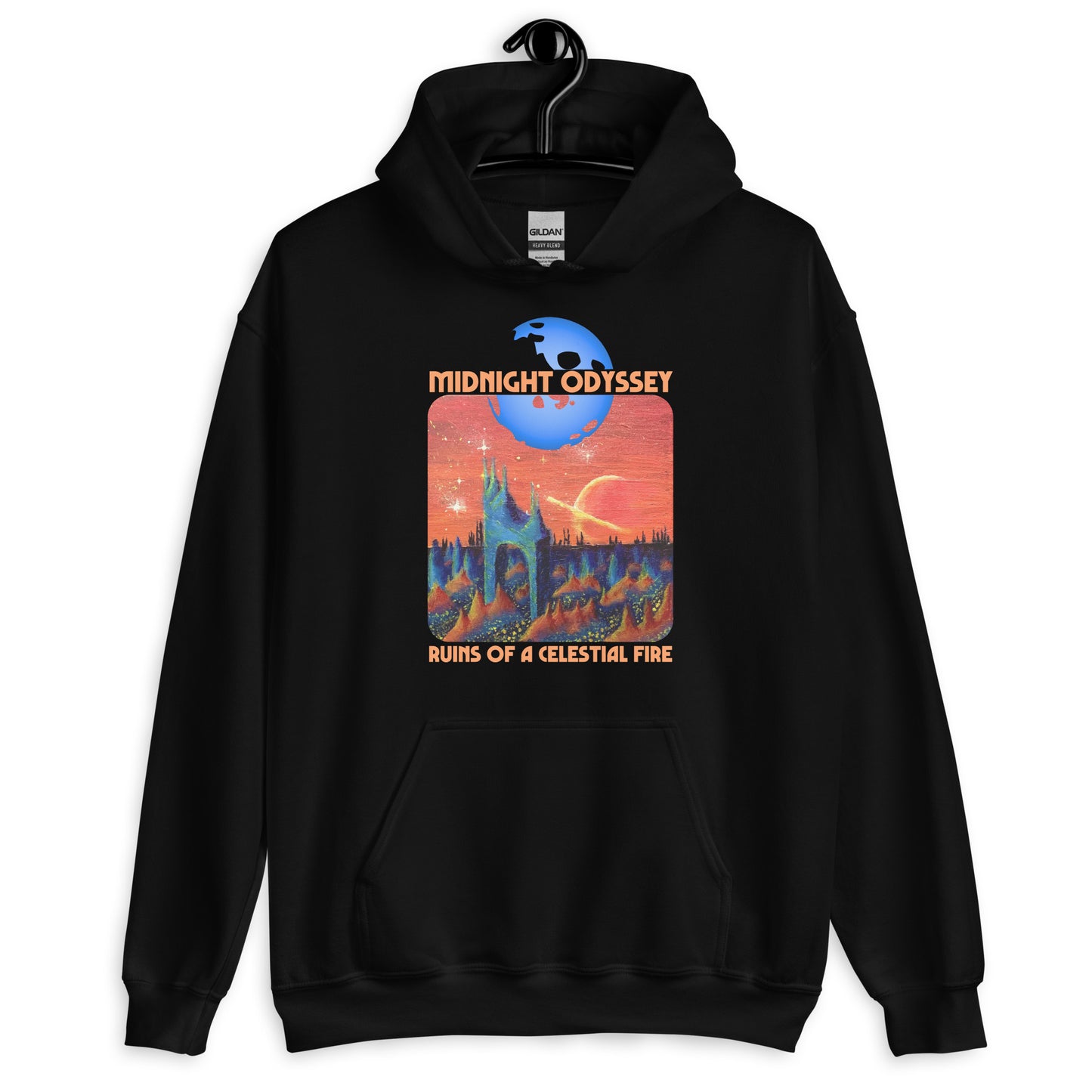 Midnight Odyssey - Space Ambient Series: Ruins of a Celestial Fire Hoodie