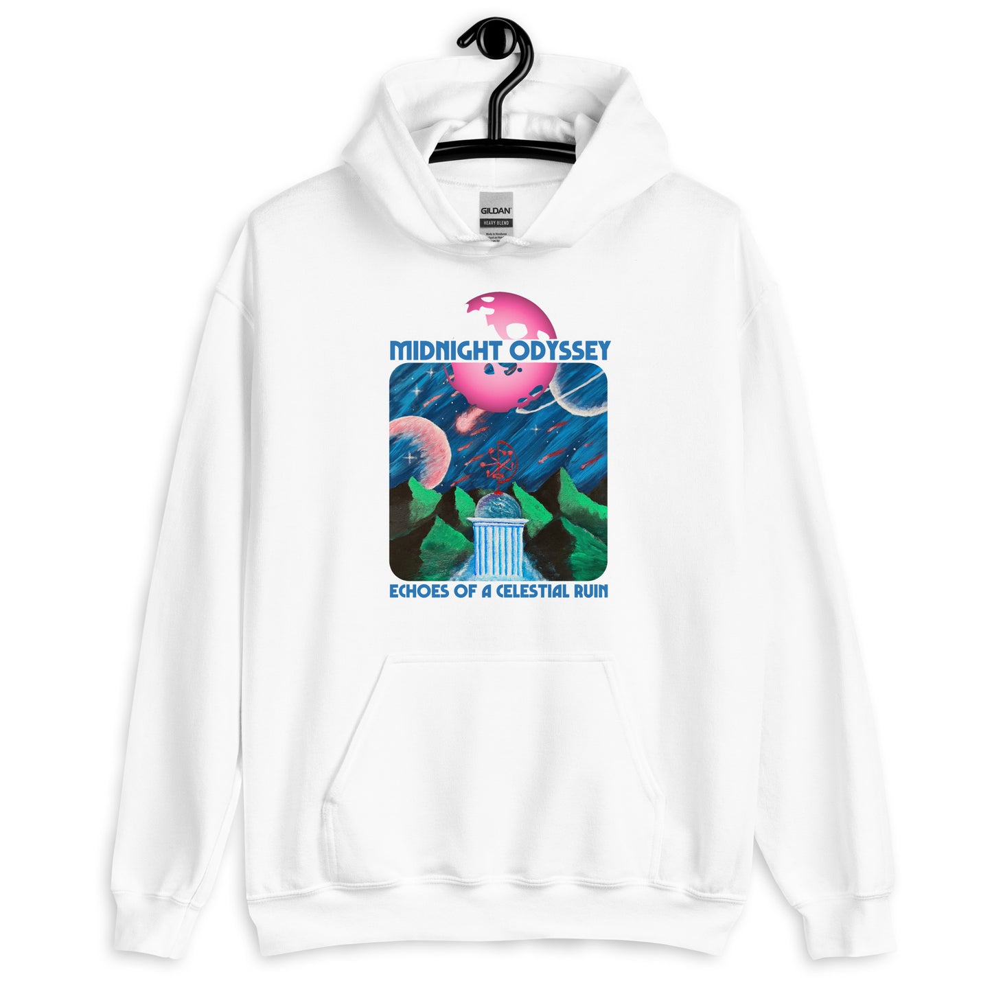 Midnight Odyssey - Space Ambient Series: Echoes of a Celestial Ruin Hoodie