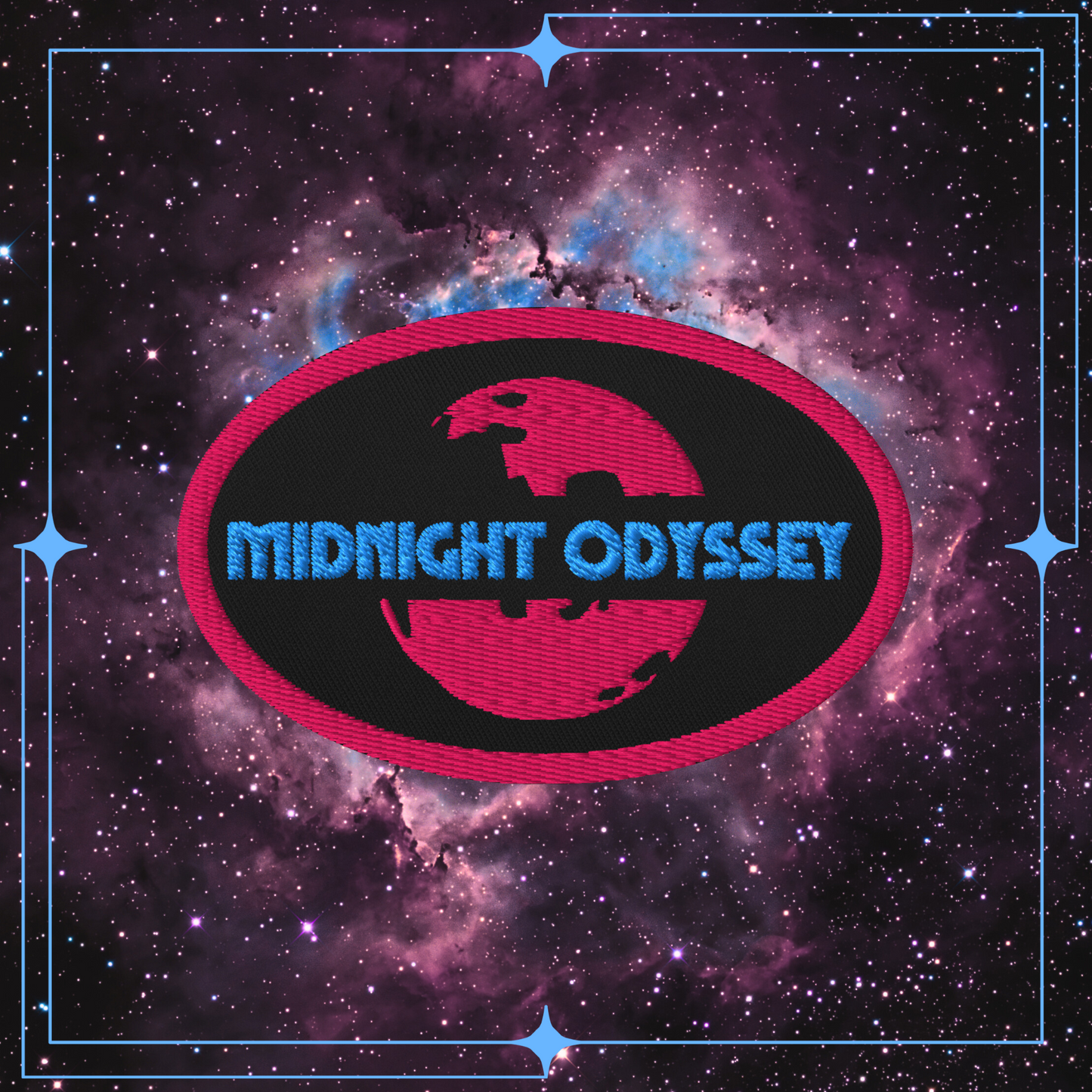 Midnight Odyssey - Space Ambient Series: Echoes of a Celestial Ruin Colour Themed Embroidered Patch