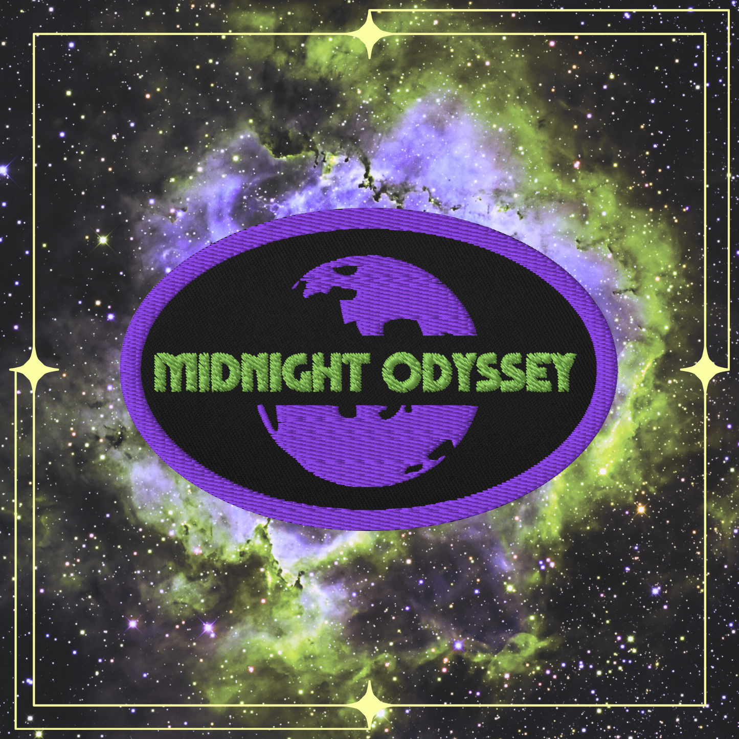 Midnight Odyssey - Space Ambient Series: Ashes from a Terrestrial Fall Colour Themed Embroidered Patch