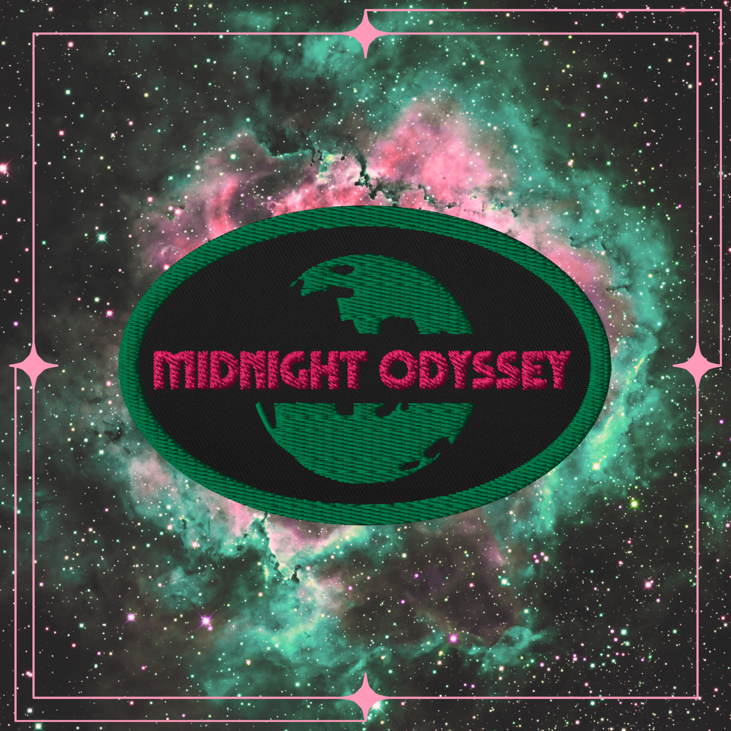 Midnight Odyssey - Space Ambient Series: Echoes of the Thalassic Deep Colour Themed Embroidered Patch