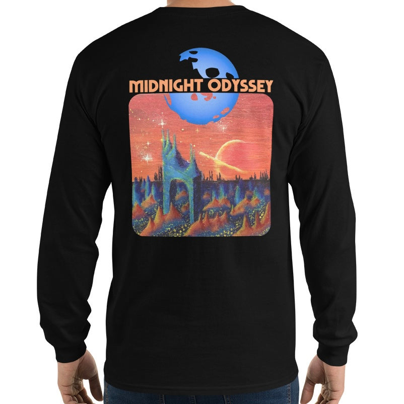 Midnight Odyssey - Space Ambient Series: Ruins of a Celestial Fire Long Sleeve Shirt