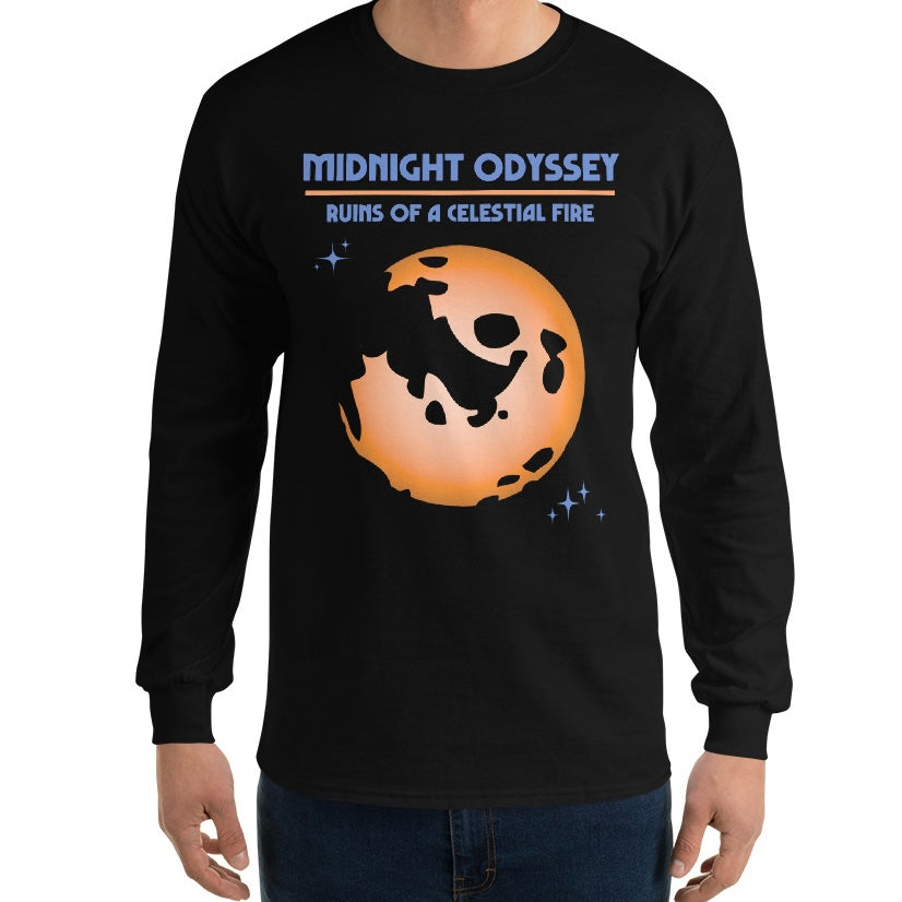 Midnight Odyssey - Space Ambient Series: Ruins of a Celestial Fire Long Sleeve Shirt