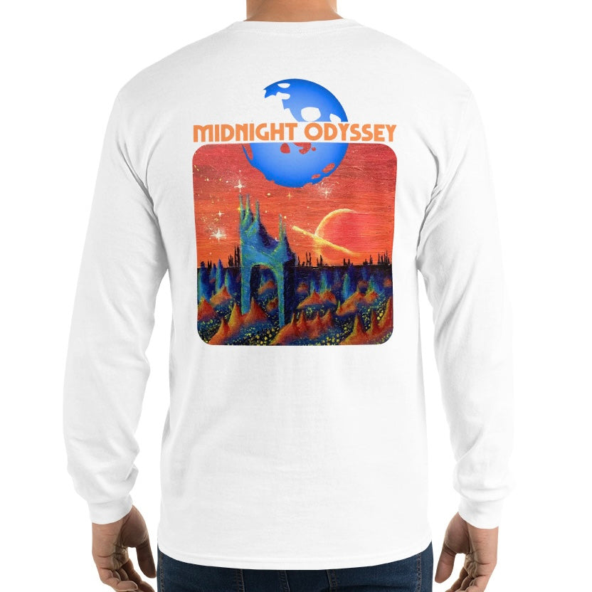 Midnight Odyssey - Space Ambient Series: Ruins of a Celestial Fire Long Sleeve Shirt