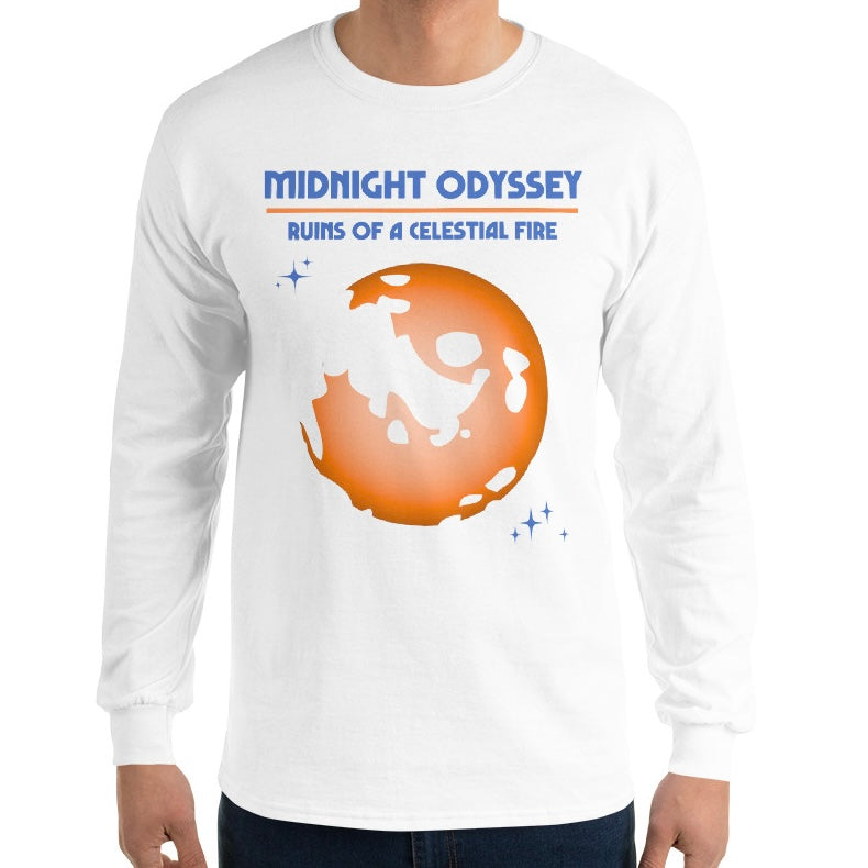 Midnight Odyssey - Space Ambient Series: Ruins of a Celestial Fire Long Sleeve Shirt