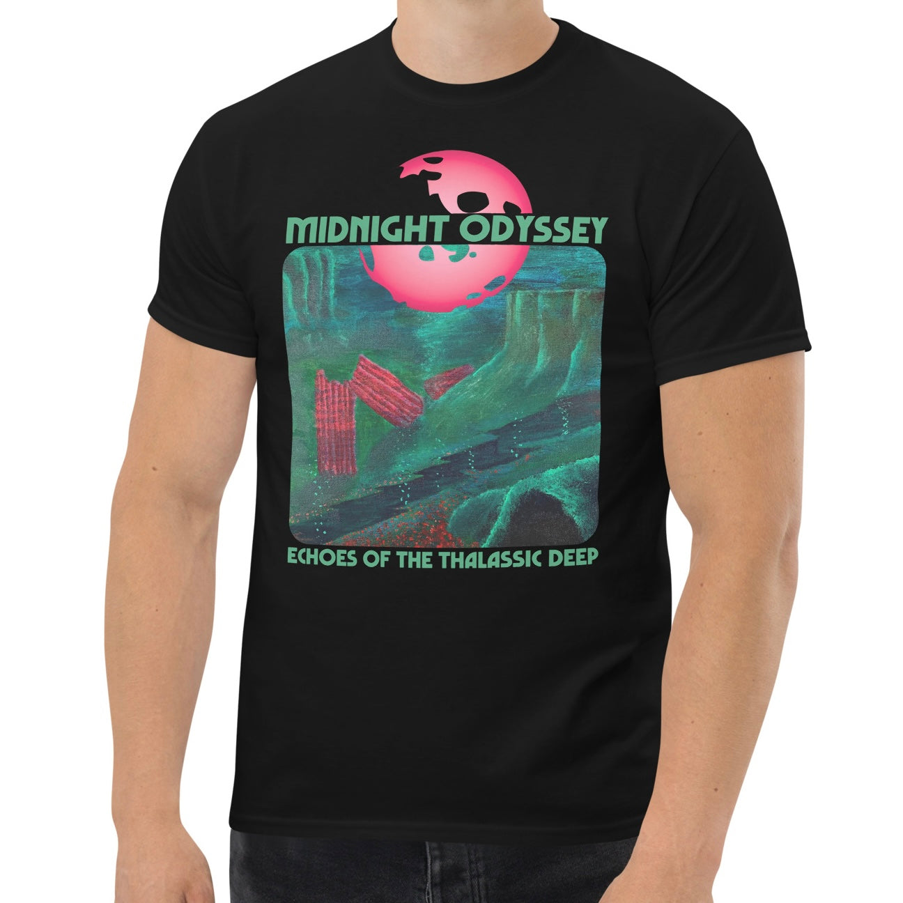 Midnight Odyssey - Space Ambient Series: Echoes of the Thalassic Deep T-Shirt