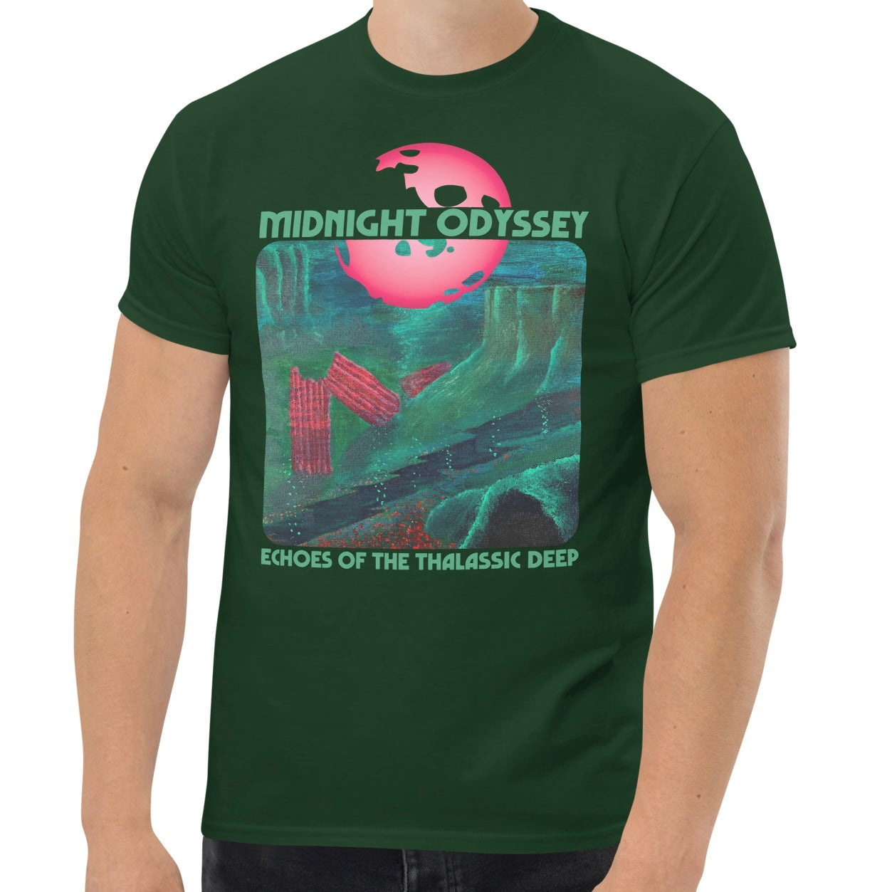 Midnight Odyssey - Space Ambient Series: Echoes of the Thalassic Deep T-Shirt