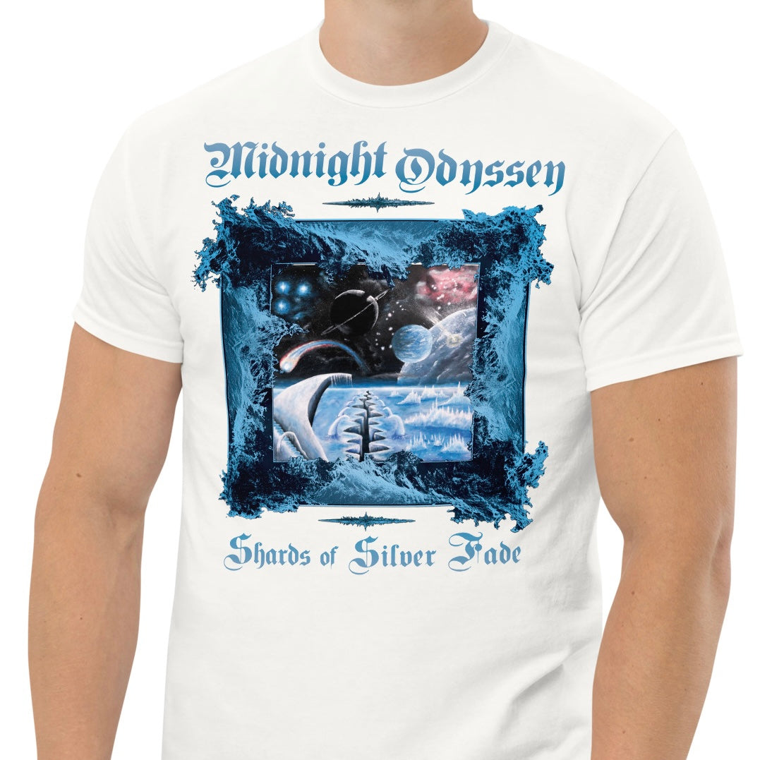 Shards of Silver Fade T-Shirt (Printed Front and Back)