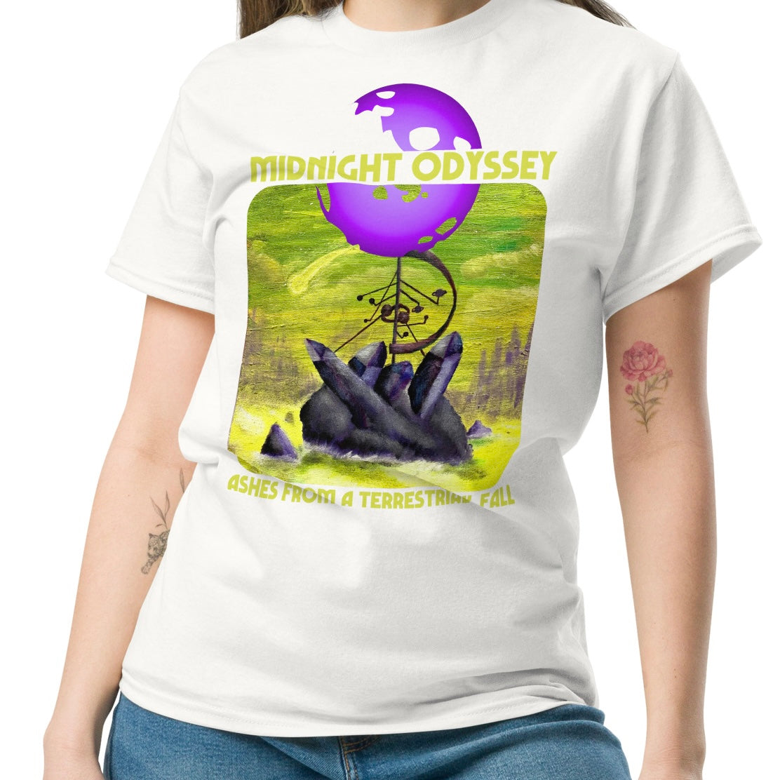 Midnight Odyssey - Space Ambient Series: Ashes from a Terrestrial Fall T-Shirt