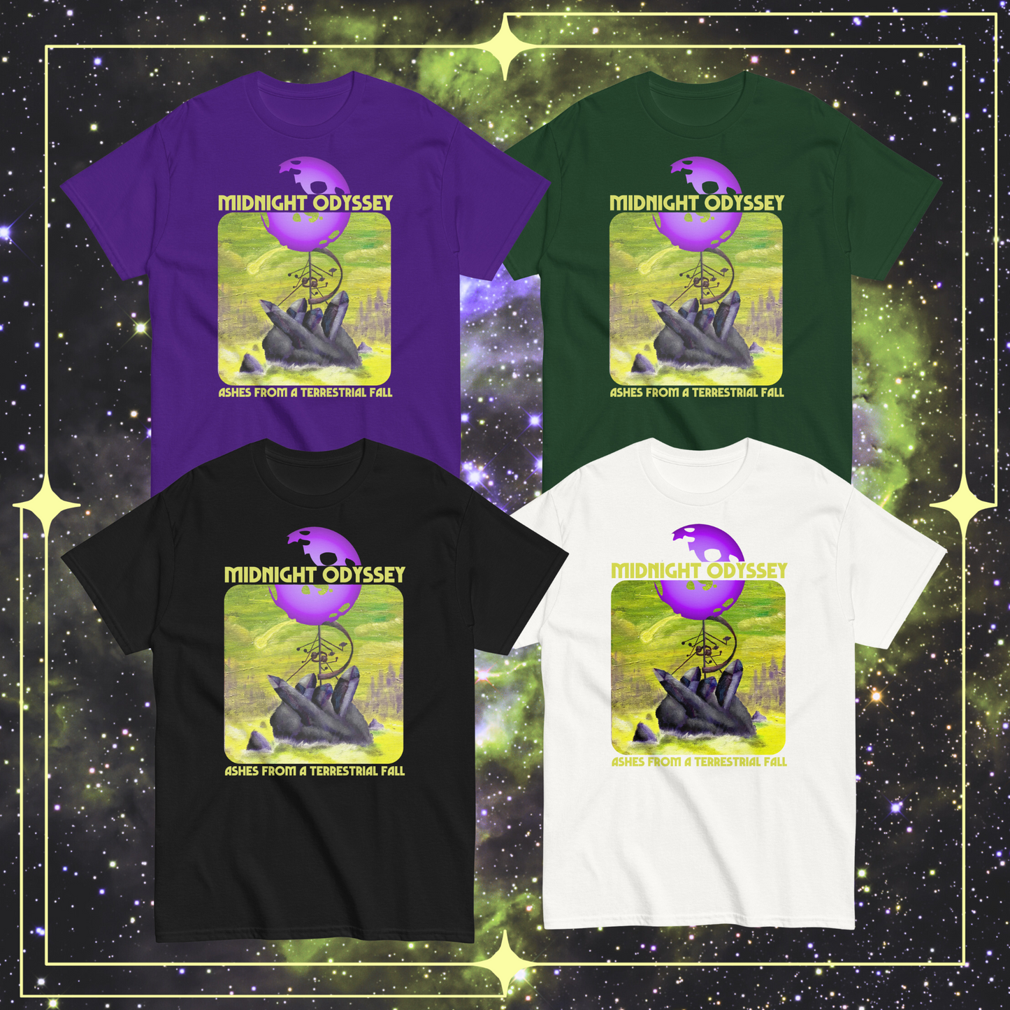 Midnight Odyssey - Space Ambient Series: Ashes from a Terrestrial Fall T-Shirt
