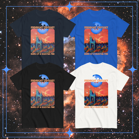 Midnight Odyssey - Space Ambient Series: Ruins of a Celestial Fire T-Shirt