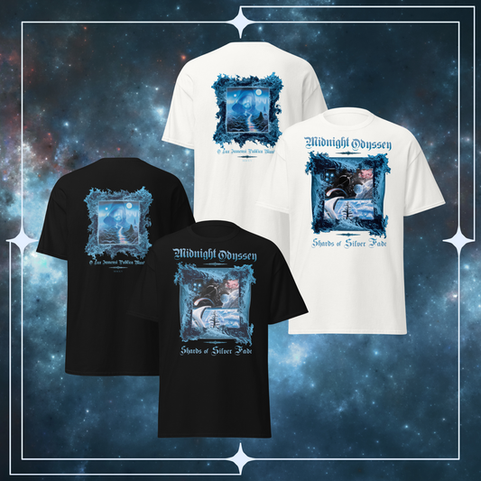 Shards of Silver Fade T-Shirt (Printed Front and Back)