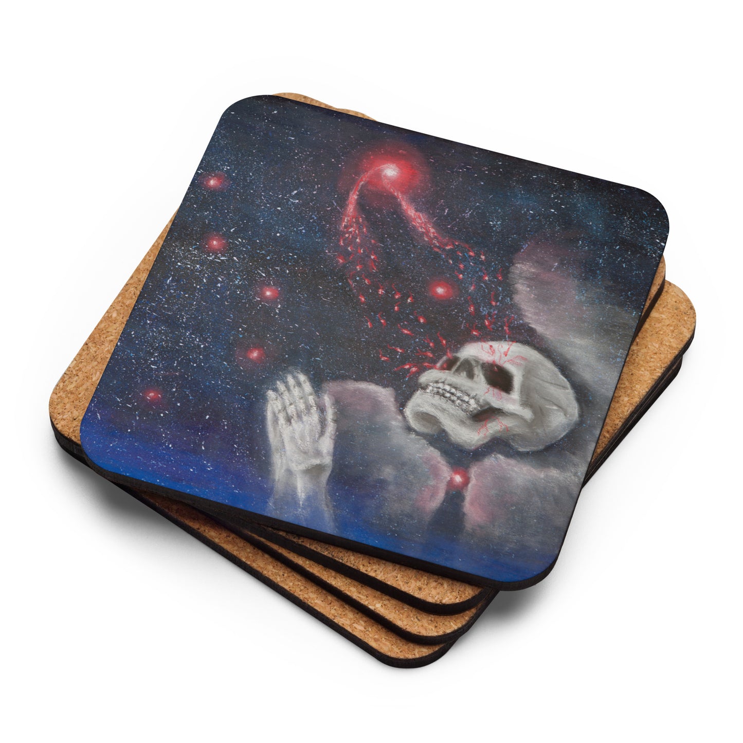 Funerals from the Astral Sphere Cork-Backed Coaster