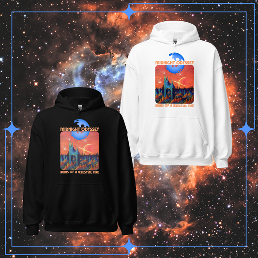 Midnight Odyssey - Space Ambient Series: Ruins of a Celestial Fire Hoodie